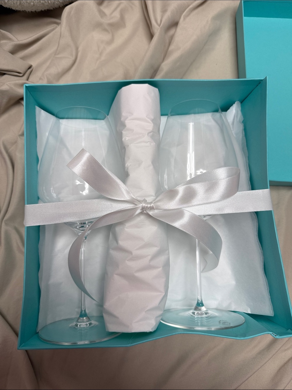 Two Tiffany & Co. Wine Glasses